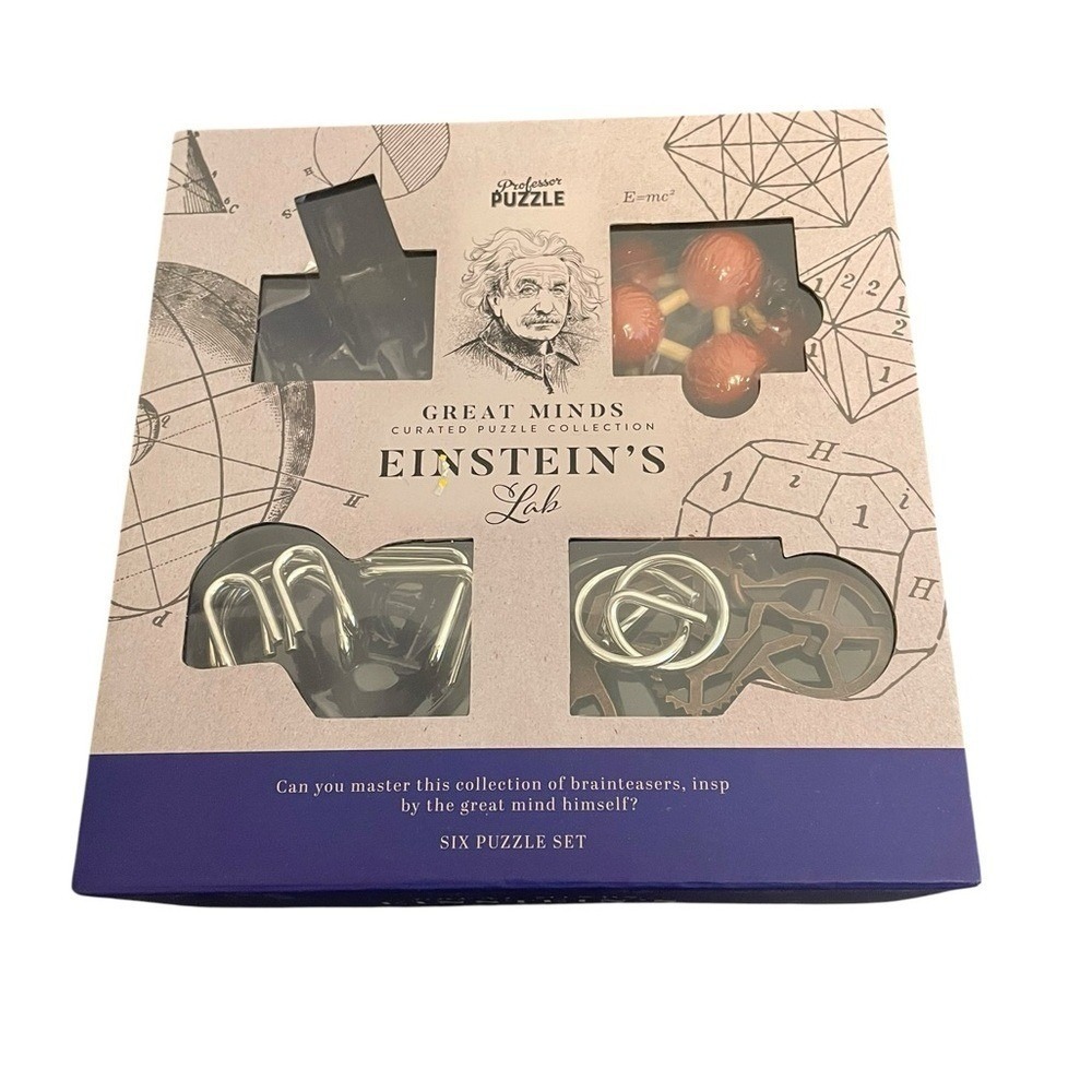 Professor Puzzle Great Minds Einsteins Lab Six Puzzle Set Brainteasers Science